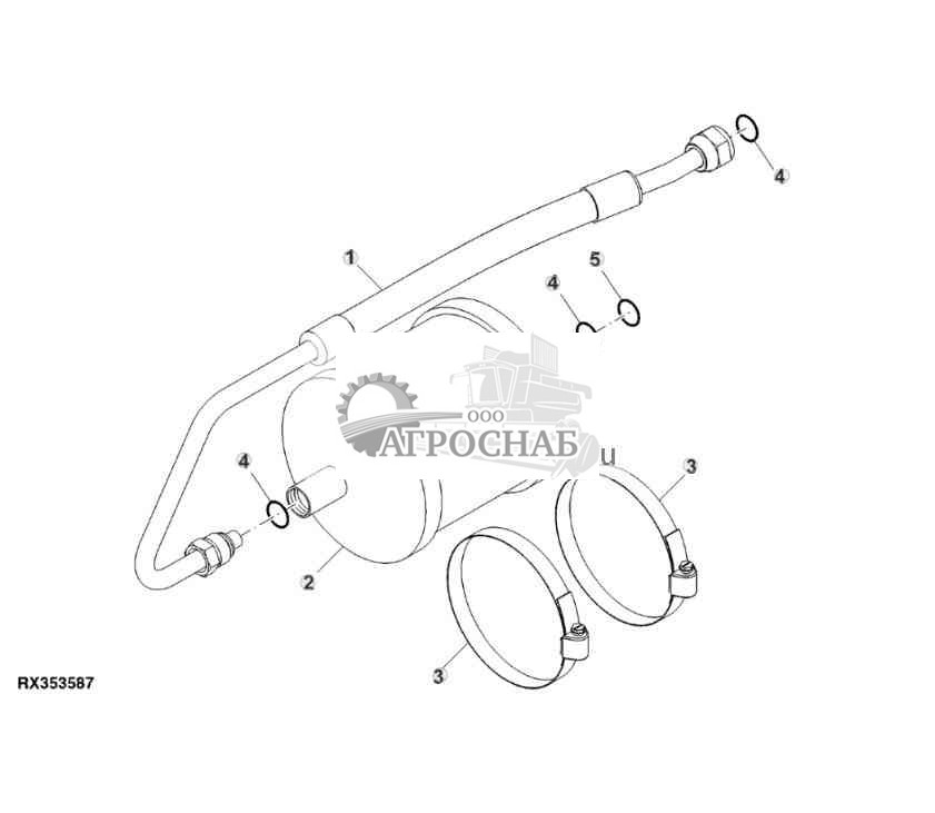 Ресивер-осушитель кондиционера воздуха и детали крепления 